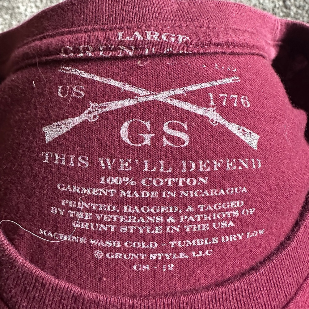 Grunt style large t-shirt